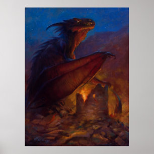 Poster Chute du roi rouge