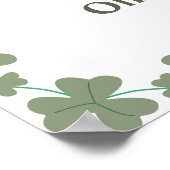 Poster Chute en amour Citrouille Sage Green Mariage Bienv (Coin)