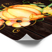 Poster Chute en amour Citrouille Welcome Mariage Sign (Coin)