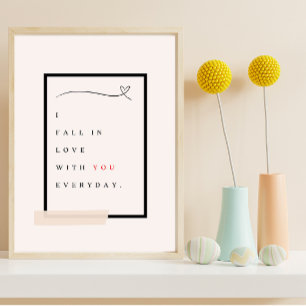 Poster Chute en love