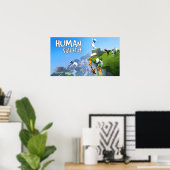 Poster Chute humaine (Bureau à domicile)