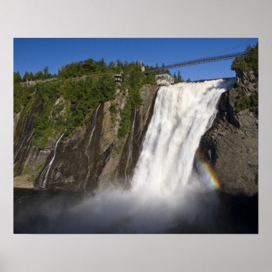 Poster Chute Montmorency près de Québec. (Devant)