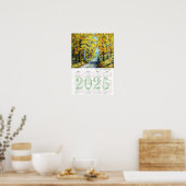 Poster Chute par jour ensoleillé. Calendrier des beaux-ar (Cuisine)