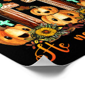 Poster Chute Pour Jésus Il N'A Jamais Feuille Automne Chr (Coin)