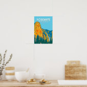 Poster Chute Sentinelle du parc national de Yosemite Cali (Cuisine)