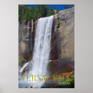 Poster CHUTE VERNALE, parc national de Yosemite…