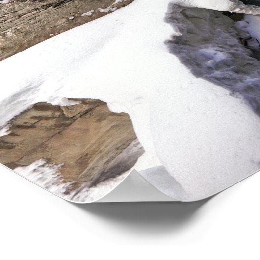 Poster Chutes congelées à Johnson Creek (Alberta) (Coin)