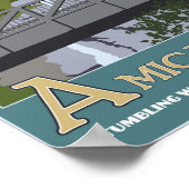 Poster Chutes d'Amicalola (Coin)