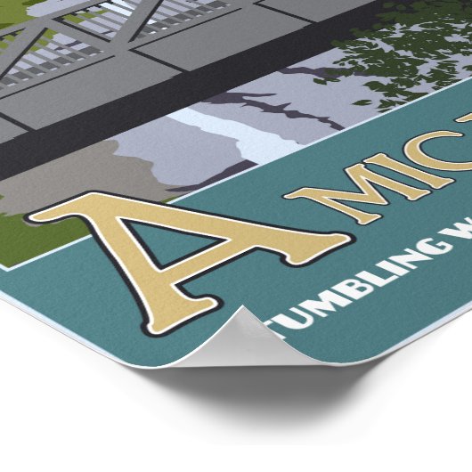 Poster Chutes d'Amicalola (Coin)