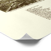 Poster Chutes de Chippewa, WI Carte panoramique - 1886 (Coin)