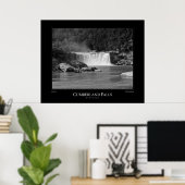 Poster Chutes De Cumberland Noir Et Blanc (Bureau à domicile)