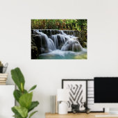 Poster Chutes de Kuang Si, Laos (Bureau à domicile)