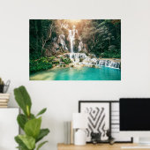 Poster Chutes de Kuang Si| Luang Prabang (Bureau à domicile)