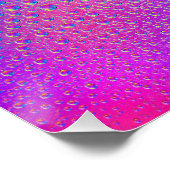Poster Chutes de pluie colorées (Coin)