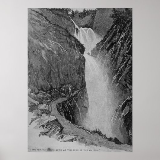 Poster Chutes de Reichenbach - Sidney Paget (Devant)