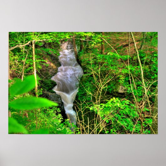 Poster Chutes du Little Miami, Clifton Gorge, Ohio (Devant)