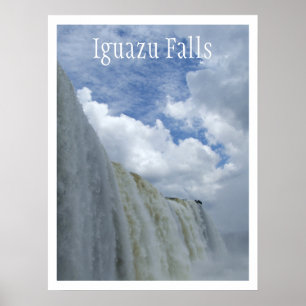 Poster Chutes Iguazu, rivière Iguazu, Argentine, Brésil