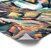 Poster Chutes inférieures du parc national de Yellowstone (Coin)