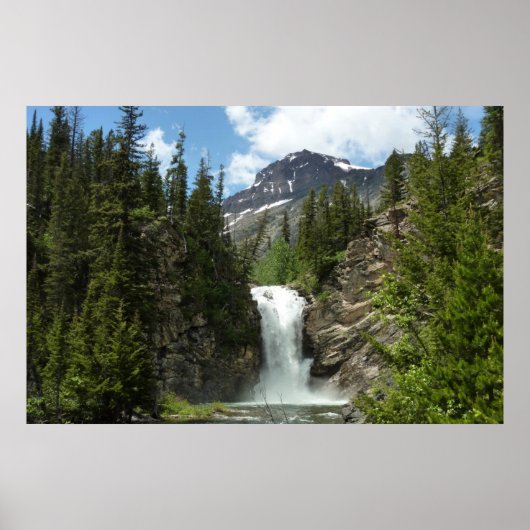 Poster Chutes Running Eagle à Glacier National Park (Devant)