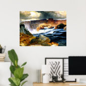 Poster Chutes Shoshone, Rivière Snake, Idaho (Bureau à domicile)