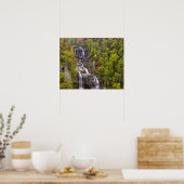 Poster Chutes spectaculaires d'eau de mer en automne à (Cuisine)