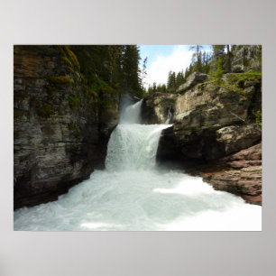 Poster Chutes St. Mary I dans le parc national de Glacier