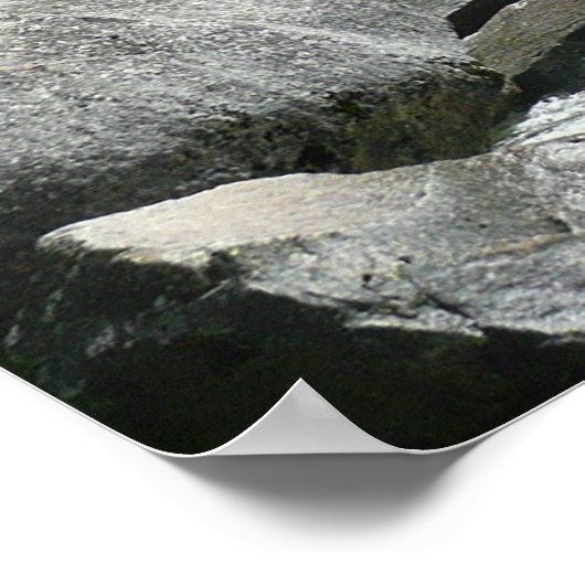 Poster Chutes vernales à la distance à Yosemite (Coin)