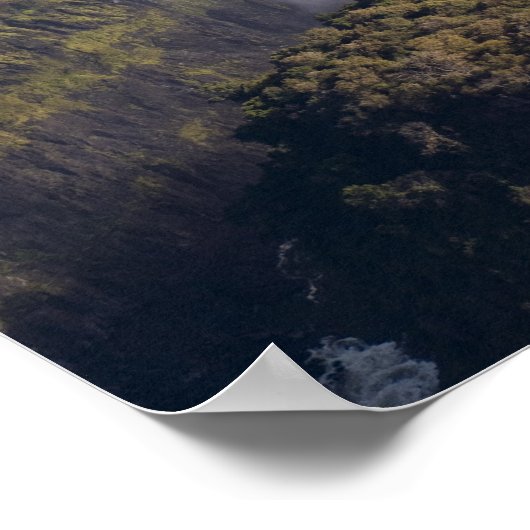 Poster Chutes Victoria, fleuve Zambèze, Zambie - Zimbabwe (Coin)