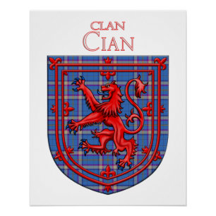 Poster Cian de Ely Tartan Scottish Plaid