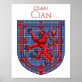 Poster Cian de Ely Tartan Scottish Plaid (Devant)