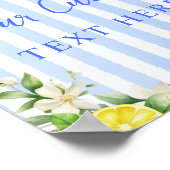 Poster Ciao Baby Citrus Lemon Custom Sign (Coin)