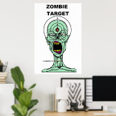 Poster cible de chasseurs de zombies (Bureau à domicile)