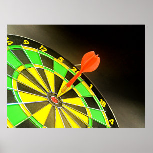 Poster Cible de fléchettes