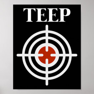 Poster Cible de Teep Muay Thai Kick Boxing Mma Fig
