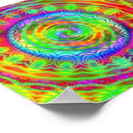 Poster Cible Tiedye (Coin)