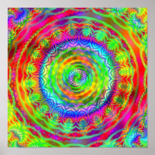 Poster Cible Tiedye (Devant)