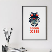 Cicada Magicicada Brood XIII Texte personnalisé