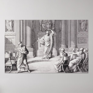 Poster Cicero Catiline de dénonciation