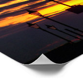 POSTER CIEL AU COUCHER DU SOLEIL (Coin)