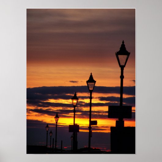 POSTER CIEL AU COUCHER DU SOLEIL (Devant)