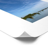 Poster Ciel au-dessus de l'eau Photographie couleur bleue (Coin)