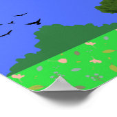 Poster Ciel bleu (Coin)