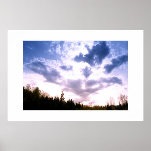 Poster Ciel bleu (Devant)