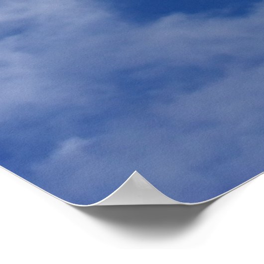 Poster Ciel bleu. (Coin)