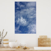 Poster Ciel bleu. (Cuisine)