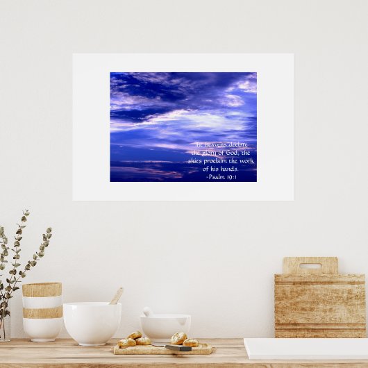 Poster Ciel bleu (Cuisine)