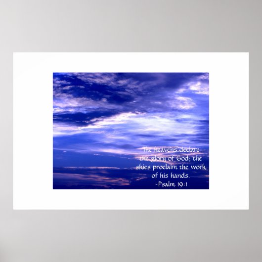 Poster Ciel bleu (Devant)