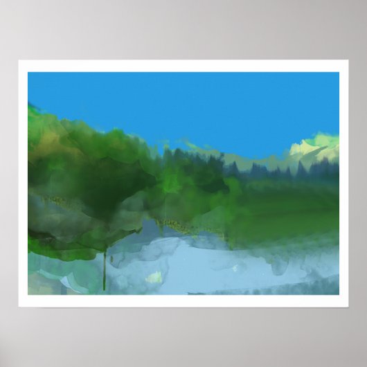 Poster ciel bleu (Devant)