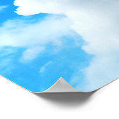 Poster Ciel bleu avec nuages Photo (Coin)