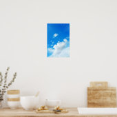 Poster Ciel bleu avec nuages Photo (Cuisine)
